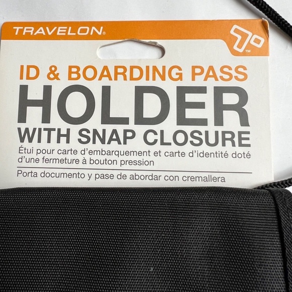 Travelon ID and Boarding Pass Holder Black Crossbody Hands Free NEW w/Tags NWT - Picture 5 of 5